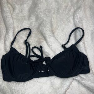 Black Push Up Bathing Suite Top